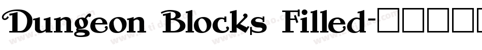 Dungeon Blocks Filled字体转换